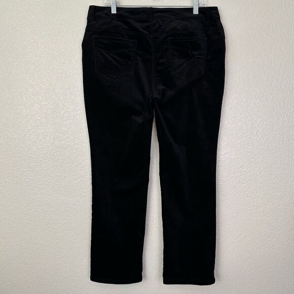 Chico's Velvet Black Fly-Front Jeggings, Size 12 - Picture 5 of 11